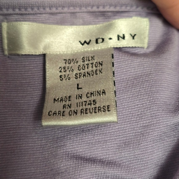 WD.NY Silk Blend Lace Sequin Camisole Top Dusk Purple Size L Fairycore - Picture 5 of 7